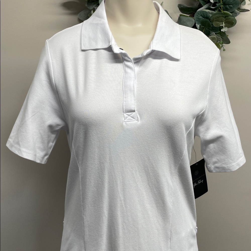NWT SAGE Collective Pro Shop Short Sleeve Volley Stretch Sport Dress Pockets M - Picture 2 of 16
